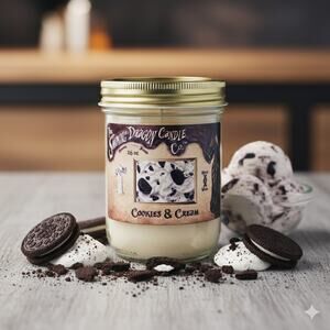 Cookies & Cream - 16 oz Coconut Wax Candle